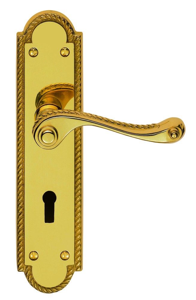 Carlisle Brass FG27 GEORGIAN SHAPED Lever on Lock Backplate - Min Jernvare